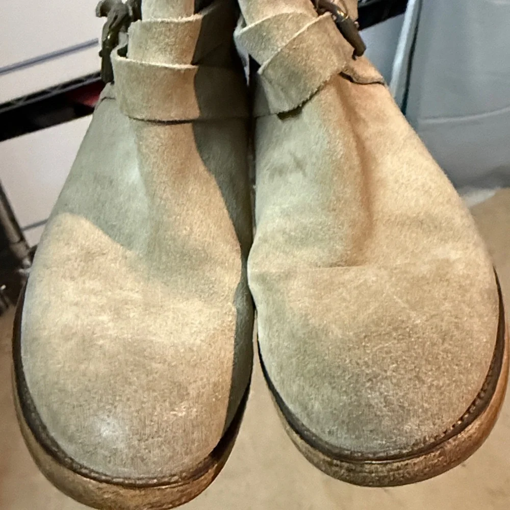 J.Crew $198 Pull‎ On Boots in Tan Suede Size 6. B30B